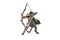 Papo - Mutant Panther Figure with Bow and Arrows - Hand Painted Fantasy Animal Warrior Toy for Kids Age 3+ - 9 cm - Durable Plastic - Medieval Creature Fantasy Collection - 36039